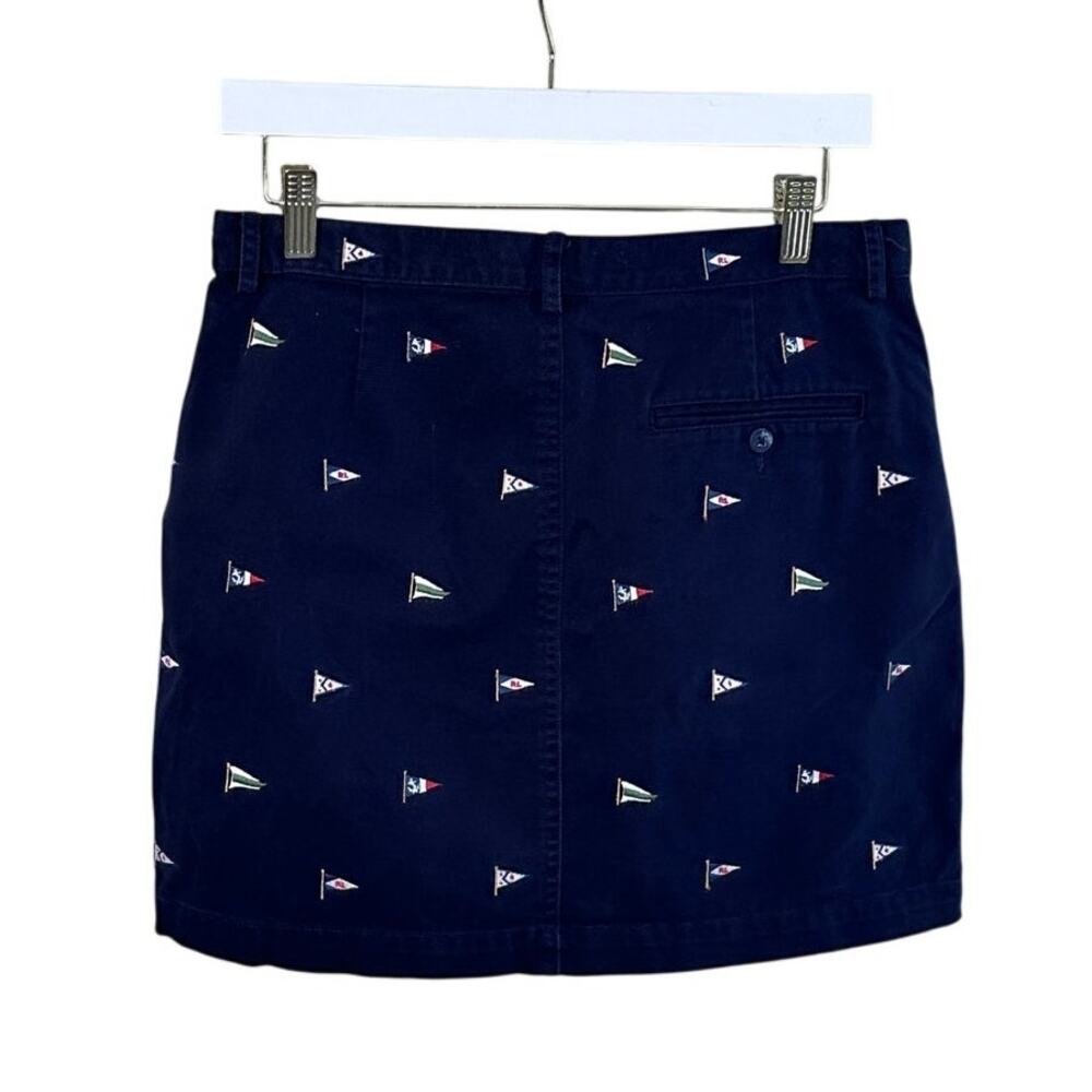 RALPH LAUREN SPORT Nautical flag embroidered skirt navy size 4 - Picture 3 of 4
